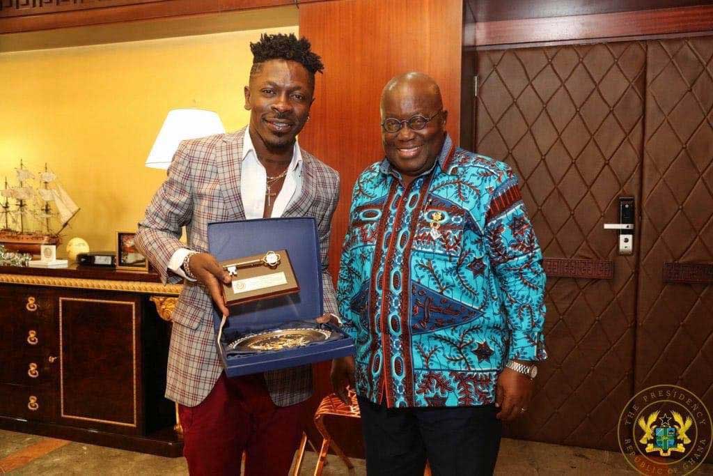 Shatta Wale and Nana Addo