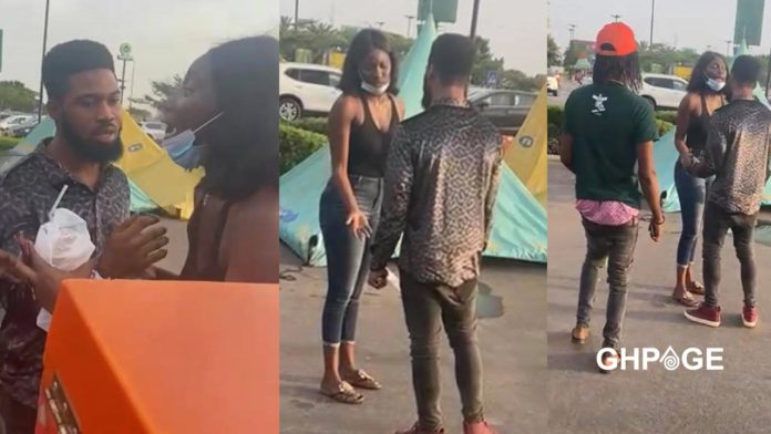 Lady embarrasses a guy at the mall for stealing her money
