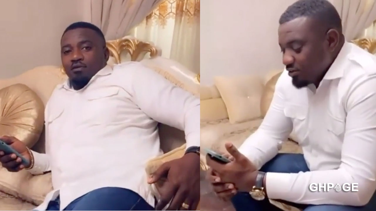 John Dumelo spotted on a movie set after losing the parliamentary election (VIDEO)
