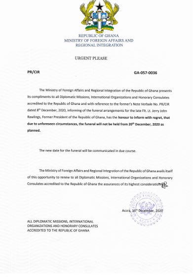 Ministry of Foreign Affairs.