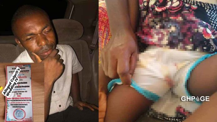 Pastor defiles a 5-year-old girl a few days to his white wedding