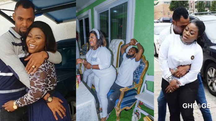 Rev Obofour grinds the big booty of her wife, Queen Ciara at a party (Photos)