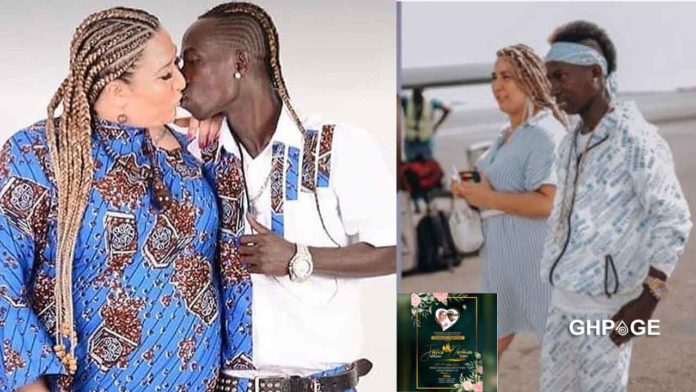 Wedding invitation card of Patapaa and German girlfriend, Miller hits online