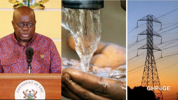 Akuffo Addo extends free water and electricity by 3 months