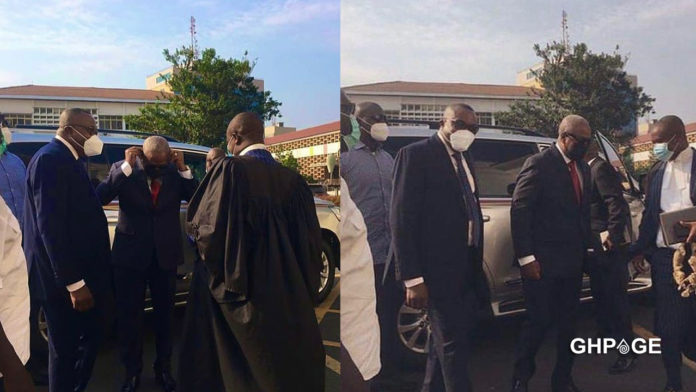 Mahama and his lawyers arrive in court; request for Live Telecast of court hearing (Photos)