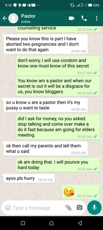 Pastor leaked chat 2
