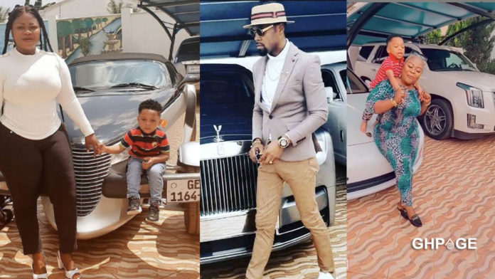 Obofour Jnr turns three(3) shares photo of his customized Range Rover