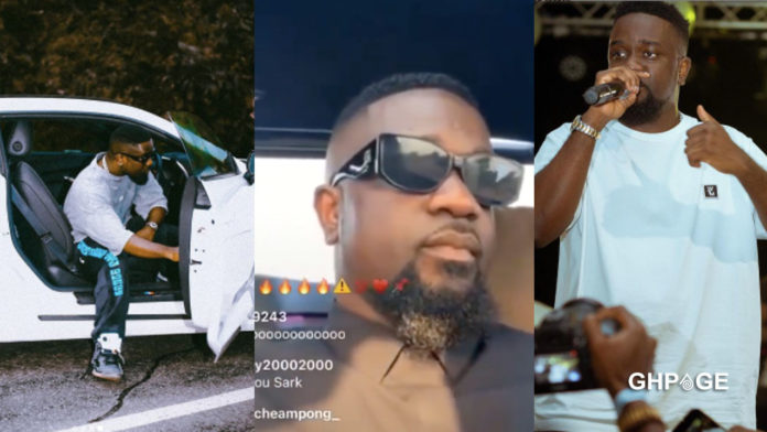 Sarkodie almost involved in a road accident