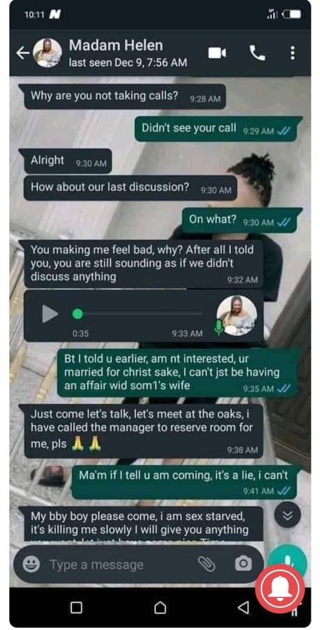 Whatsapp chat married woman