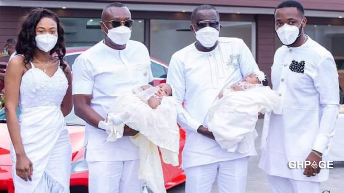More photos of Kennedy Osei's twins with wife surfaces