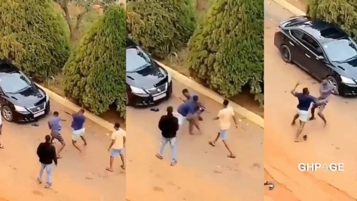 Students fighting over a girl at KNUST