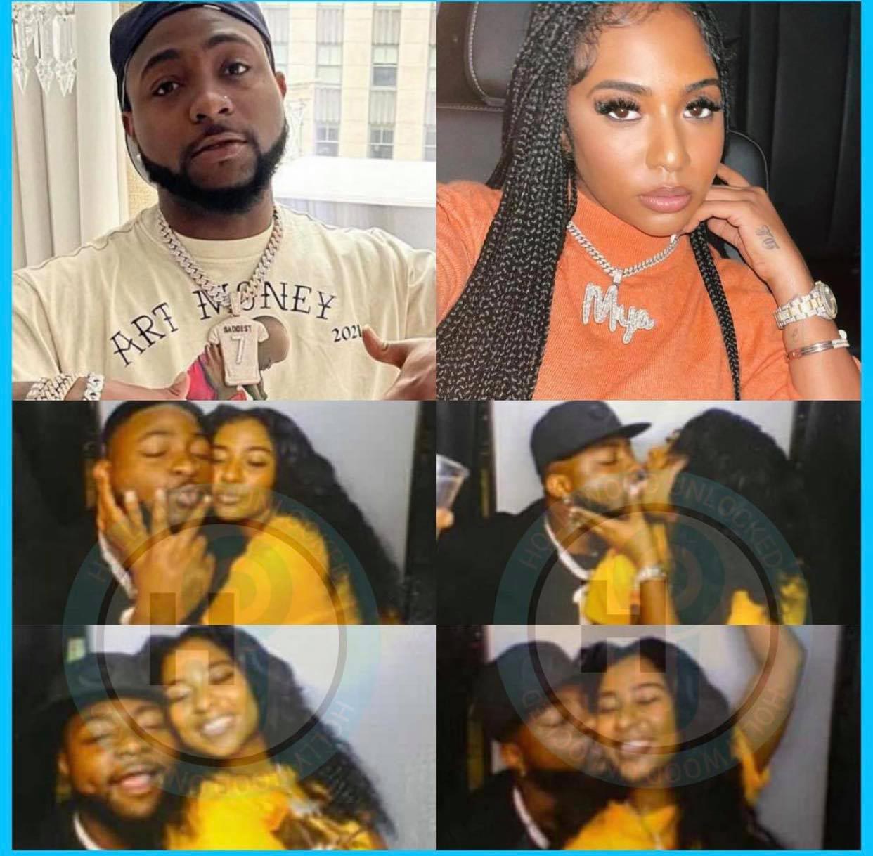 Davido spotted kissing Young Ma's ex girlfriend, Mya Yafai