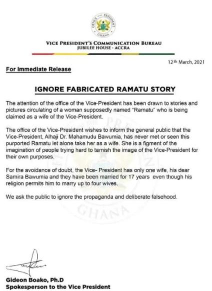 Dr Bawumia Finally Speak On His Alleged Second Wife Ramatu | Mintah News Network