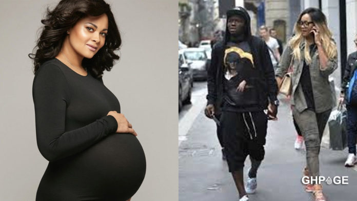 Sulley Muntari's wife shares photo of her pregnancy bump on social media