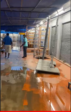 PHOTOS: Multimillion dollar new Kejetia market flooded after small rain