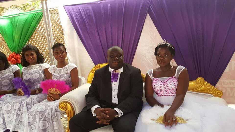 Titok star, Asantewaa and her husband, Jeffrey Obiri Boahen