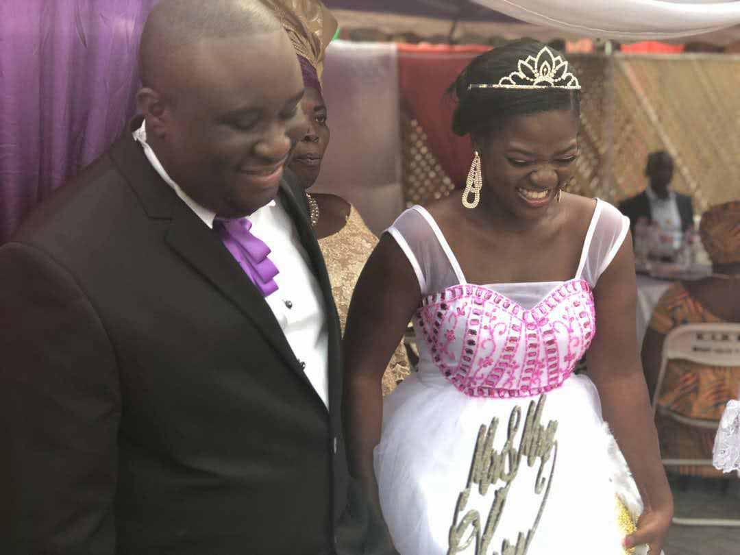 Titok star, Asantewaa and her husband, Jeffrey Obiri Boahen