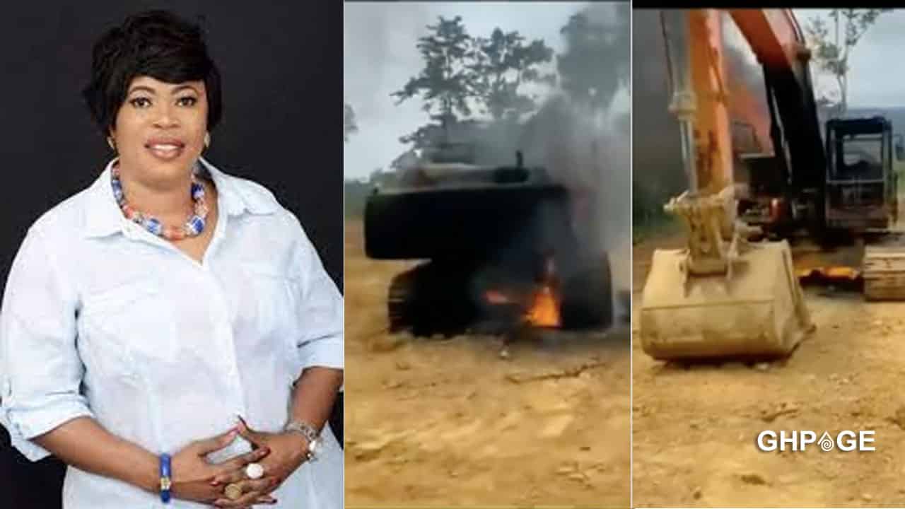 Eight excavators reportedly belonging to NPP women’s organizer burnt