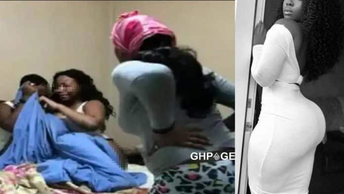 Caught-Mother-Boyfriend Lady catches her boyfriend in bed with her mother