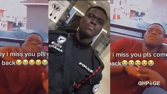 Video of the policeman killed in bullion van robbery chilling with his girlfriend surfaces