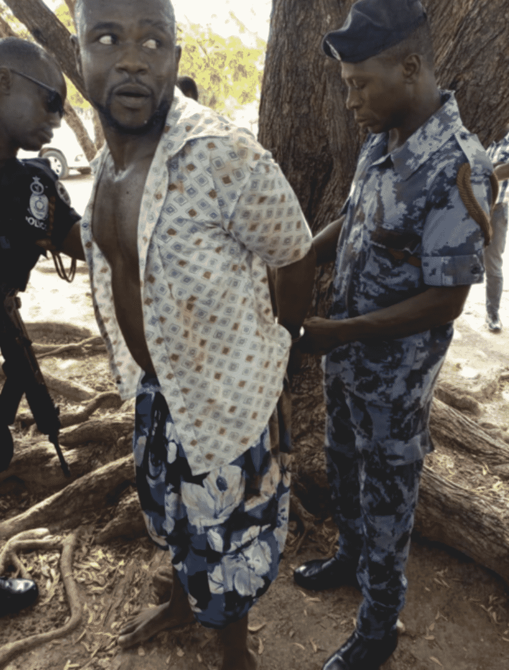 One suspect believed to have been arrested in connection to the Bullion van robbery in Accra.