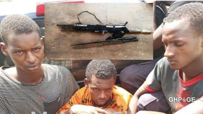 Three armed robbers jailed 135years for stealing 4 mobile phones and GHC320