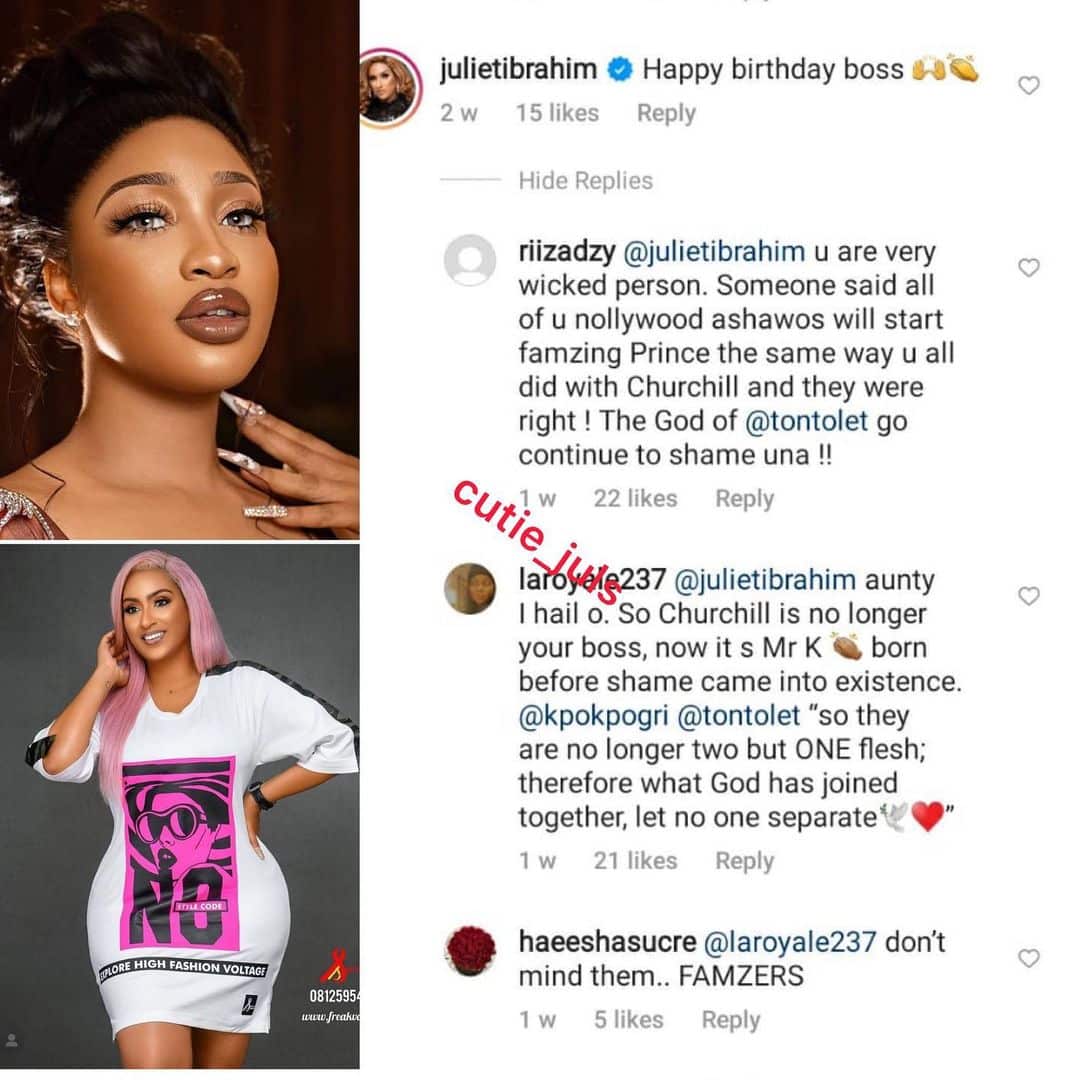 You are a wicked person - Nigerian netizens descend on Juliet Ibrahim ...