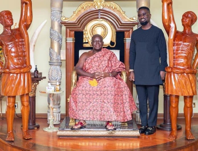 Sarkodie Visit Otumfour Osei Tutu II at the Manhyia Palace (photos)