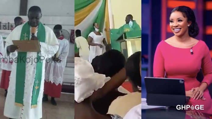 Serwaa Amihere screams after watching Anglican priest kiss students