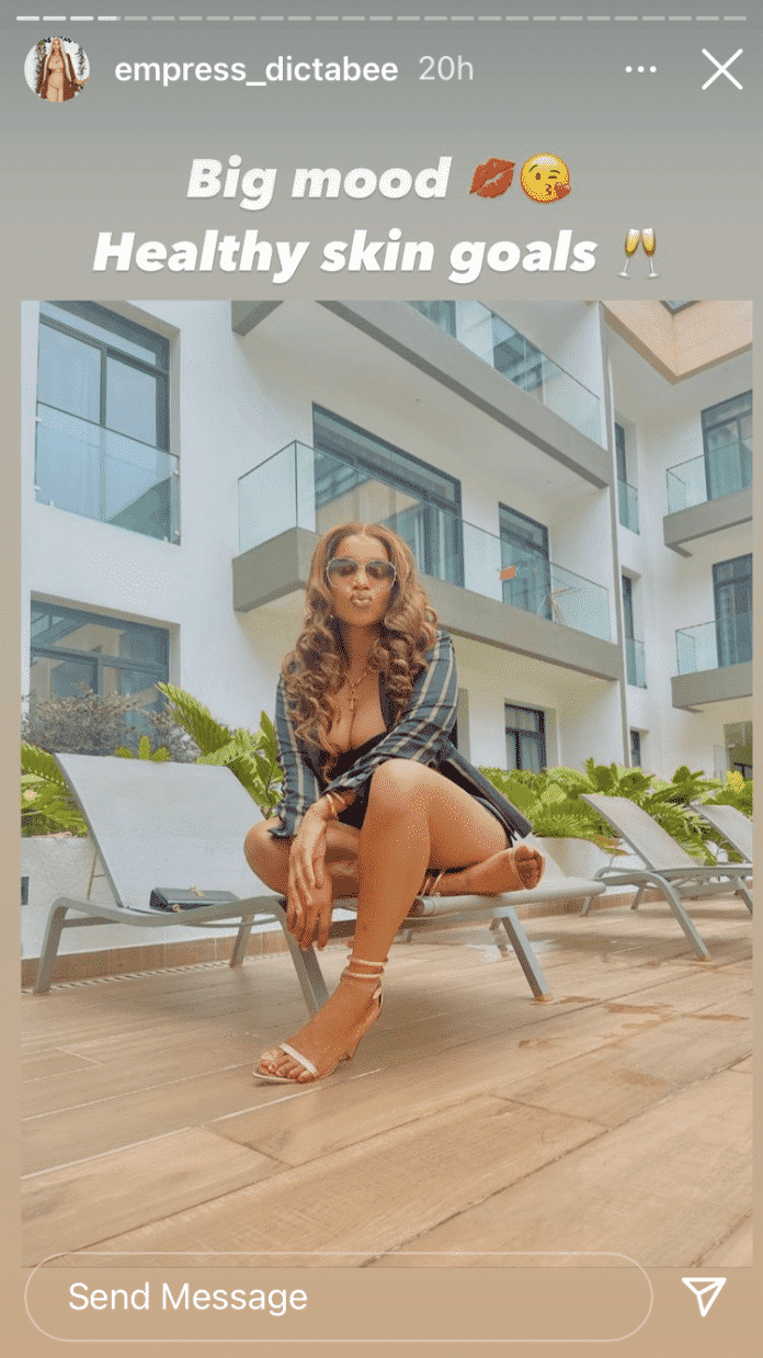Benedicta Gafah gives fans free show of her flawless skin and body (photos)