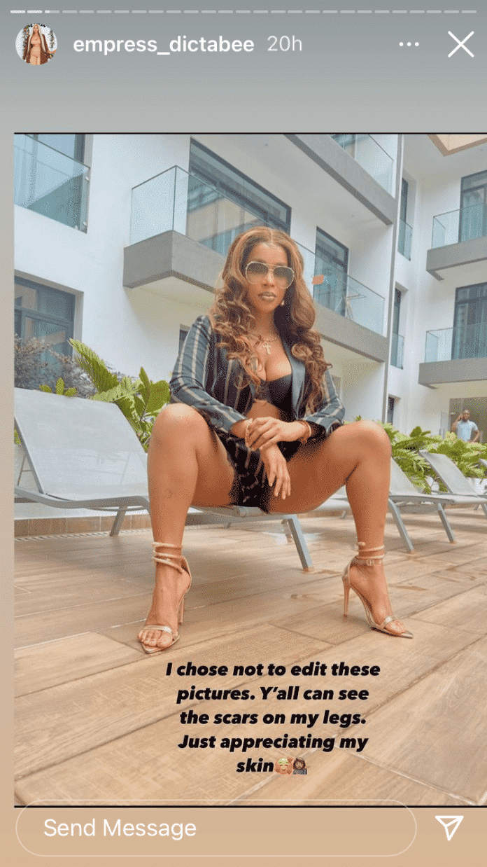 Benedicta Gafah gives fans free show of her flawless skin and body (photos)