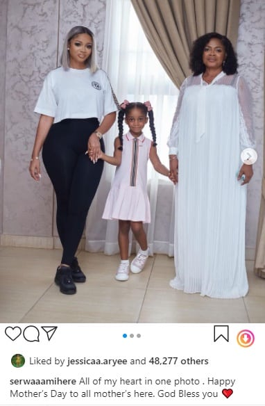 Serwaa Amihere shows the face of her daughter for the first time (photos)