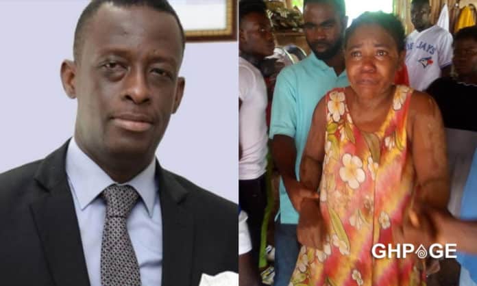 Western Region Minister Justice Acquah and Josephine Payin Mensah