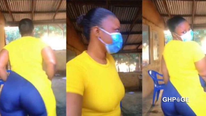 Female JHS teacher ignores students as she twerks her heavy backside in the classroom