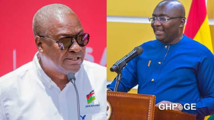 John Mahama and Dr Bawumia