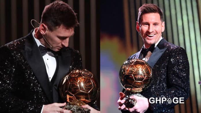 Messi Ballon d'Or award