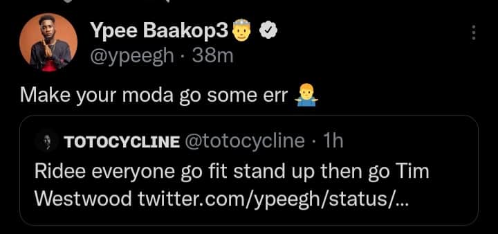 YPee insults the mother of one of his fans - Screenshot