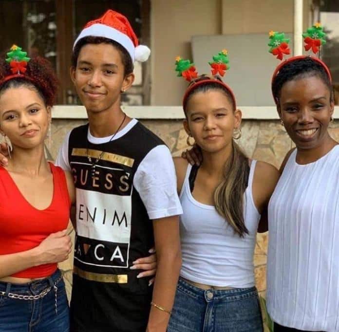 NSMQ Quizz mistress and her kids - GhPage