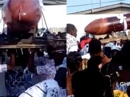 Woman laid to rest in a manhood casket