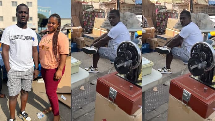 Blogger Zionfelix buys sewing machine for female fan to start business, Ghanaians react