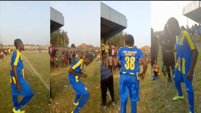 Lil Win features in competitive debut match for New Edubiase in the Division One League [Video]