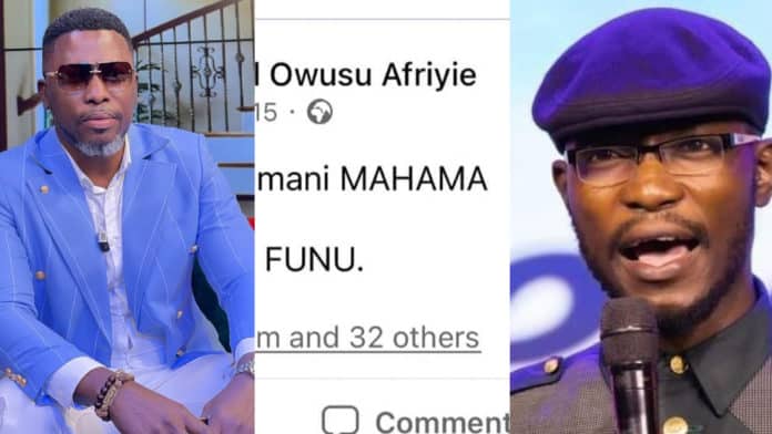 Kwame A Plus reveals disparaging comments Teacher Kwadwo made about Mahama but never got sacked by GES