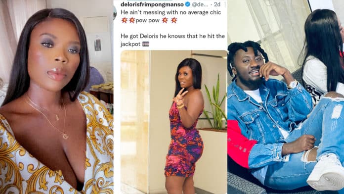 Recent social media posts that confirm that Amerado, 26 is dating Delay, 39