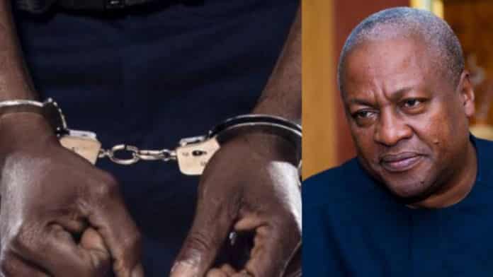 Kumasi: NDC communicator arrested for using Mahama's name to defraud businessman to the tune of GH¢150,000