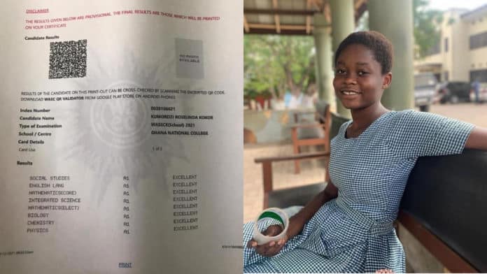 Brilliant young girl blows 8As in WASSCE; aspires to read Medicine at KNUST