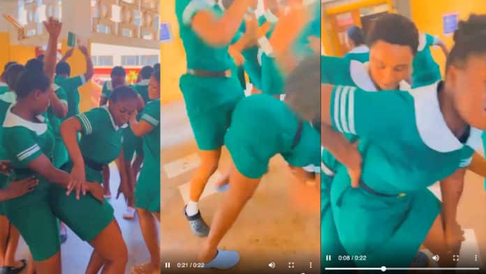 Video of Ghanaian trainee nurses giving out wild dance moves causes stir on the internet