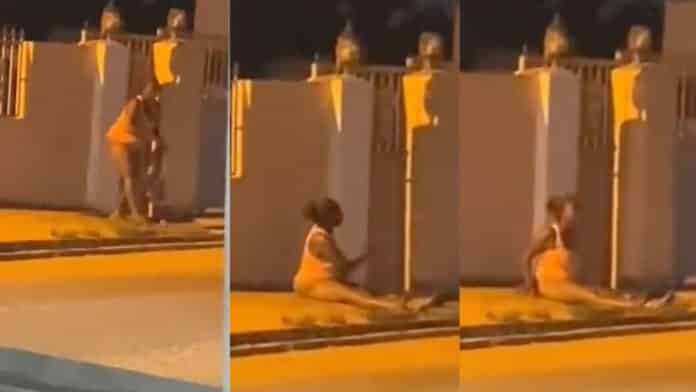 Woman goes n@ked, drags her buttocks on the floor as she c?rses her fiancé for dumping her [Video]
