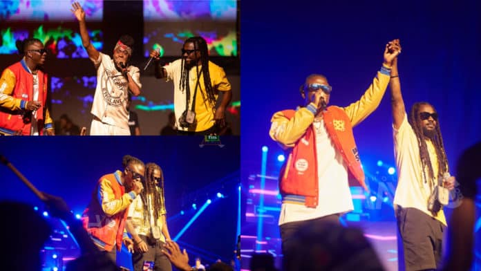 BHIM Concert: Epic moment as Samini joins Stonebwoy and Beenie Man on stage 