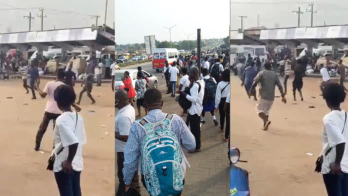 Trotro drivers resort to playing football as thousands of passengers get stranded following strike