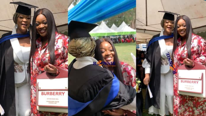 Actress Kalsoume Sinare graduates from GIMPA with 2nd Class Upper; Jackie Appiah offers support